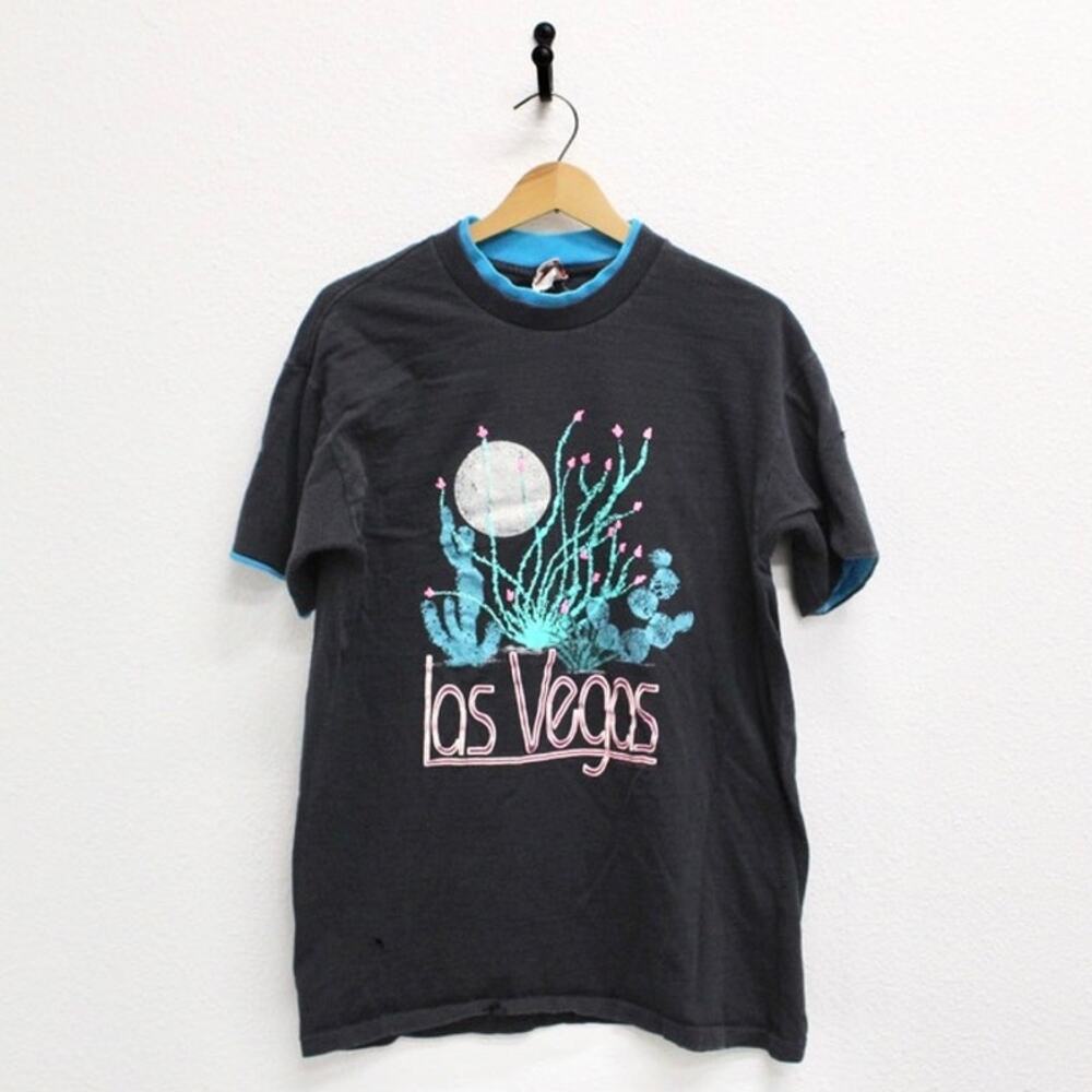 Vintage Las Vegas Nevada Cactus T Shirt Large